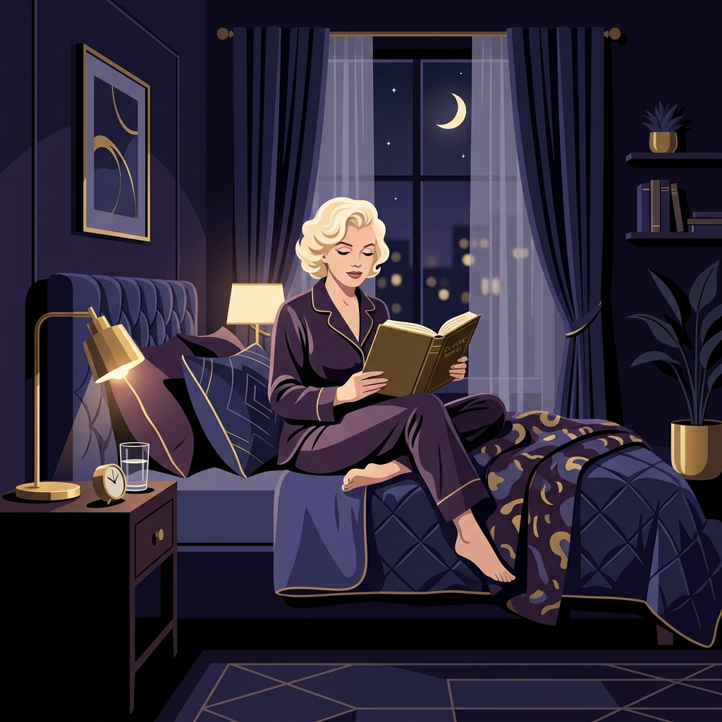 화장 뒤의 영혼: 마릴린 먼로의 매일 밤 독서와 성찰 습관