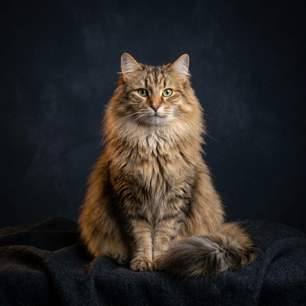 森林猎手挪威森林猫的垂直空间游戏与三重防水被毛3步日常护理流程