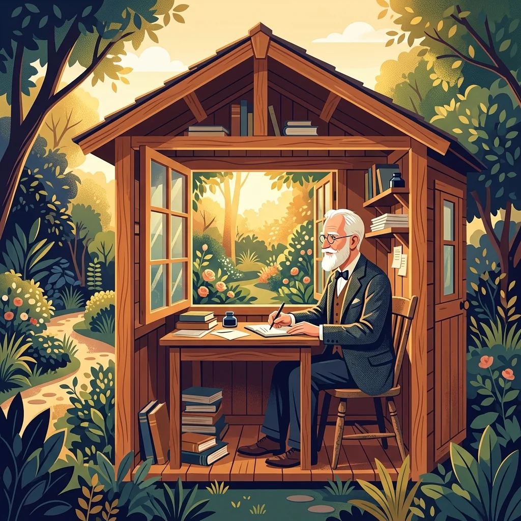 为完美专注而隔离：乔治·伯纳德·肖的旋转小屋写作习惯